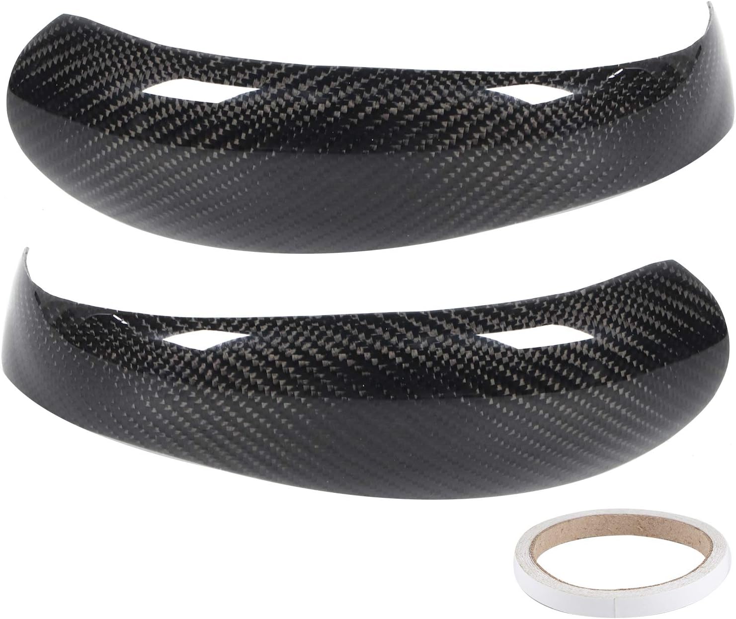 Fydun Cubierta de espejo retrovisor interior automotriz Add-On Fit para Cayman 997 911 987 2pcs fibra de carbono