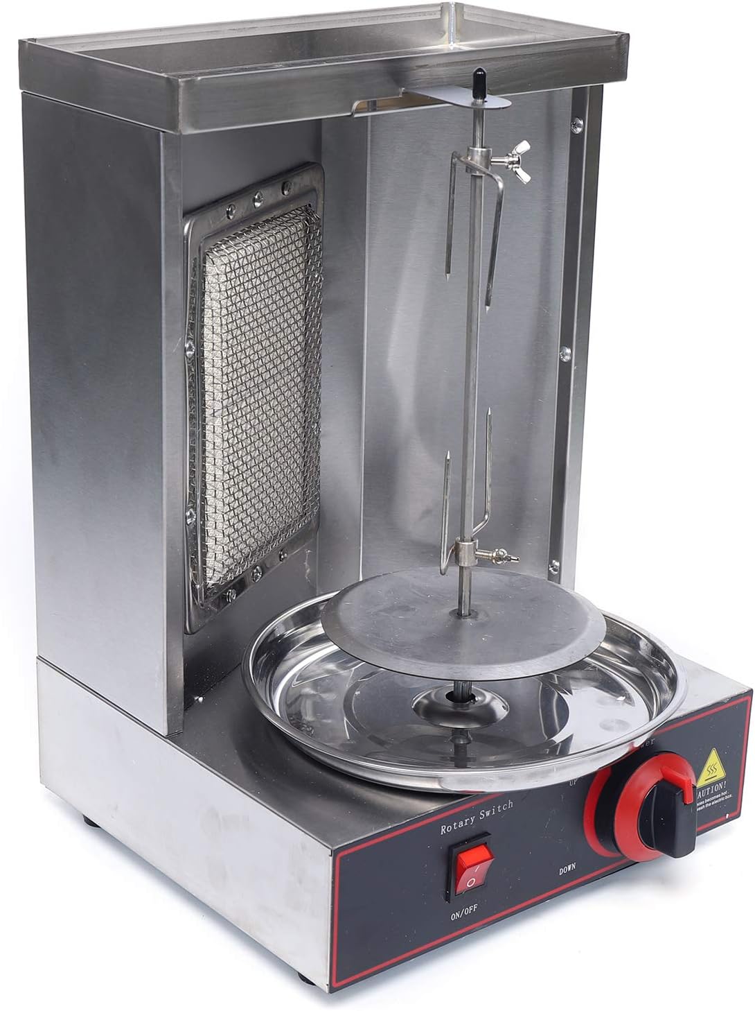Asador de gas vertical Doner Kebab Gyro Grill Machine Commercial Shawarma Machine, para cocina de restaurante comercial en casa, máquina Doner Kebab