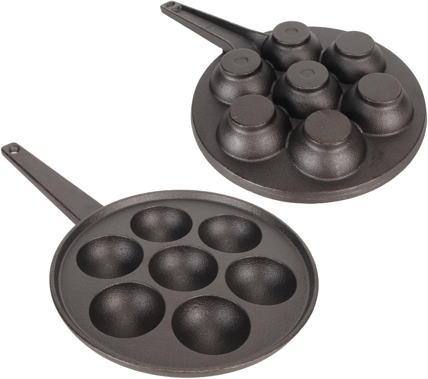 Fdit Takoyaki Maker de 7 agujeros, sartén antiadherente Takoyaki, placa de hierro fundido para cocinar molud bandeja para Takoyaki y hacer