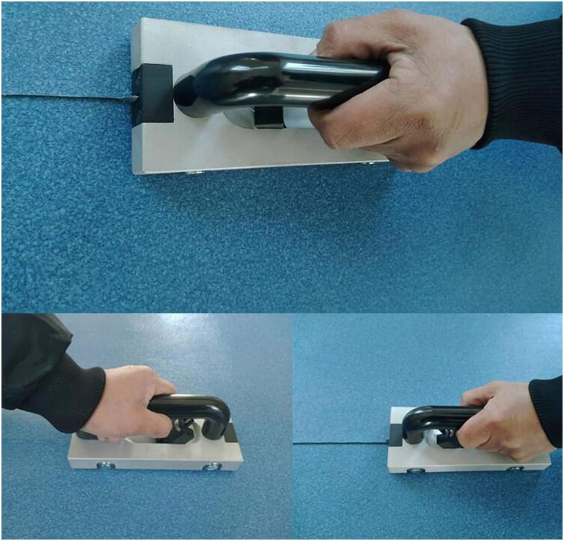 U-tipo hoja con ruedas de vinilo Groover piso ranurado ranurado tirón mano herramienta de suelo Slotter PVC vinilo soldadura plástico kit de
