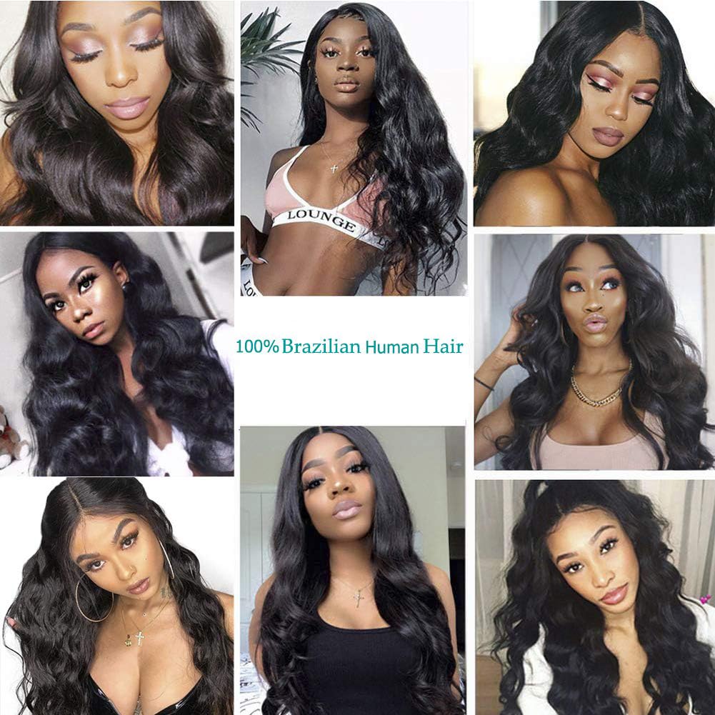 4 paquetes cortos de cabello humano ondulado de 8 pulgadas, extensiones de cabello virgen 10A, grado 10A, 100% sin procesar, para mujeres negras,