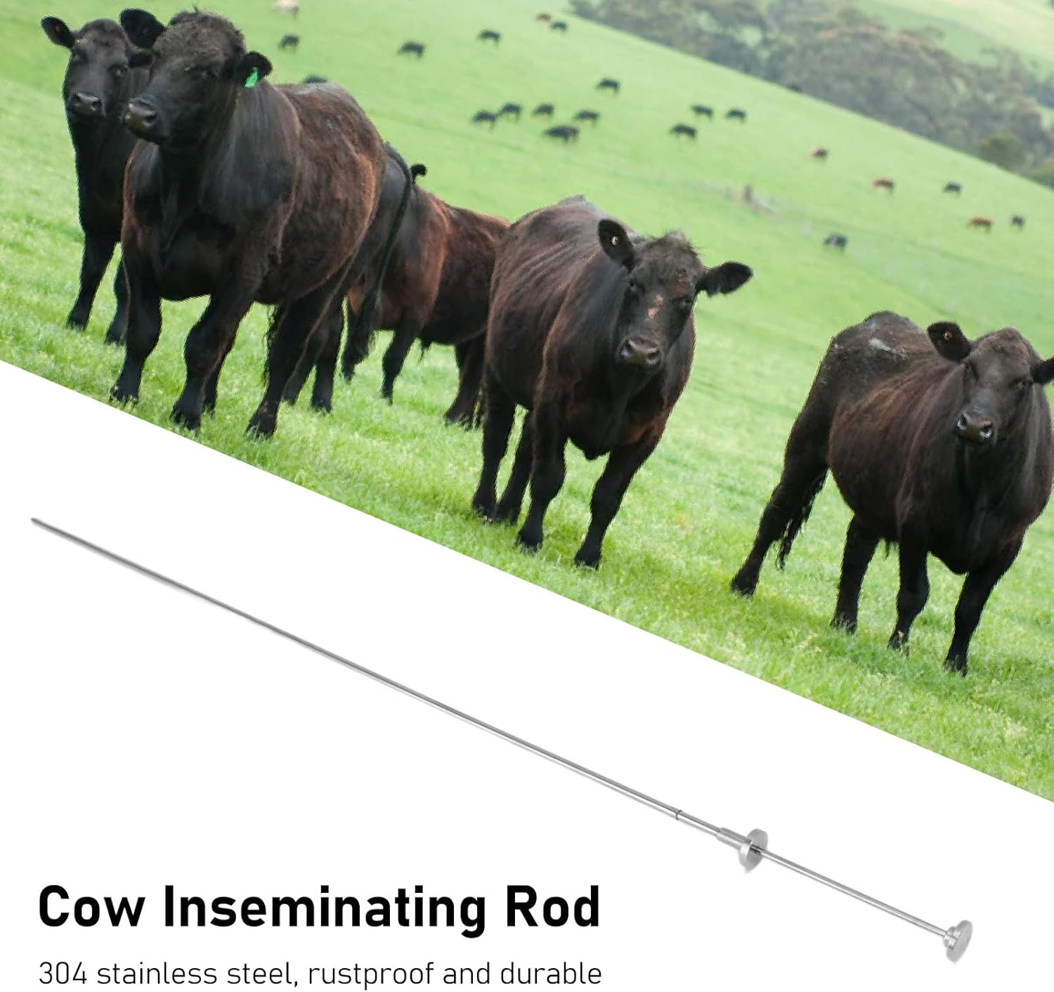TOPINCN Herramienta de inseminación de vacas para pistola 0.0 fl oz 0.0 fl oz Granja manga externa de vaca Inseminación Utensilio Herramienta