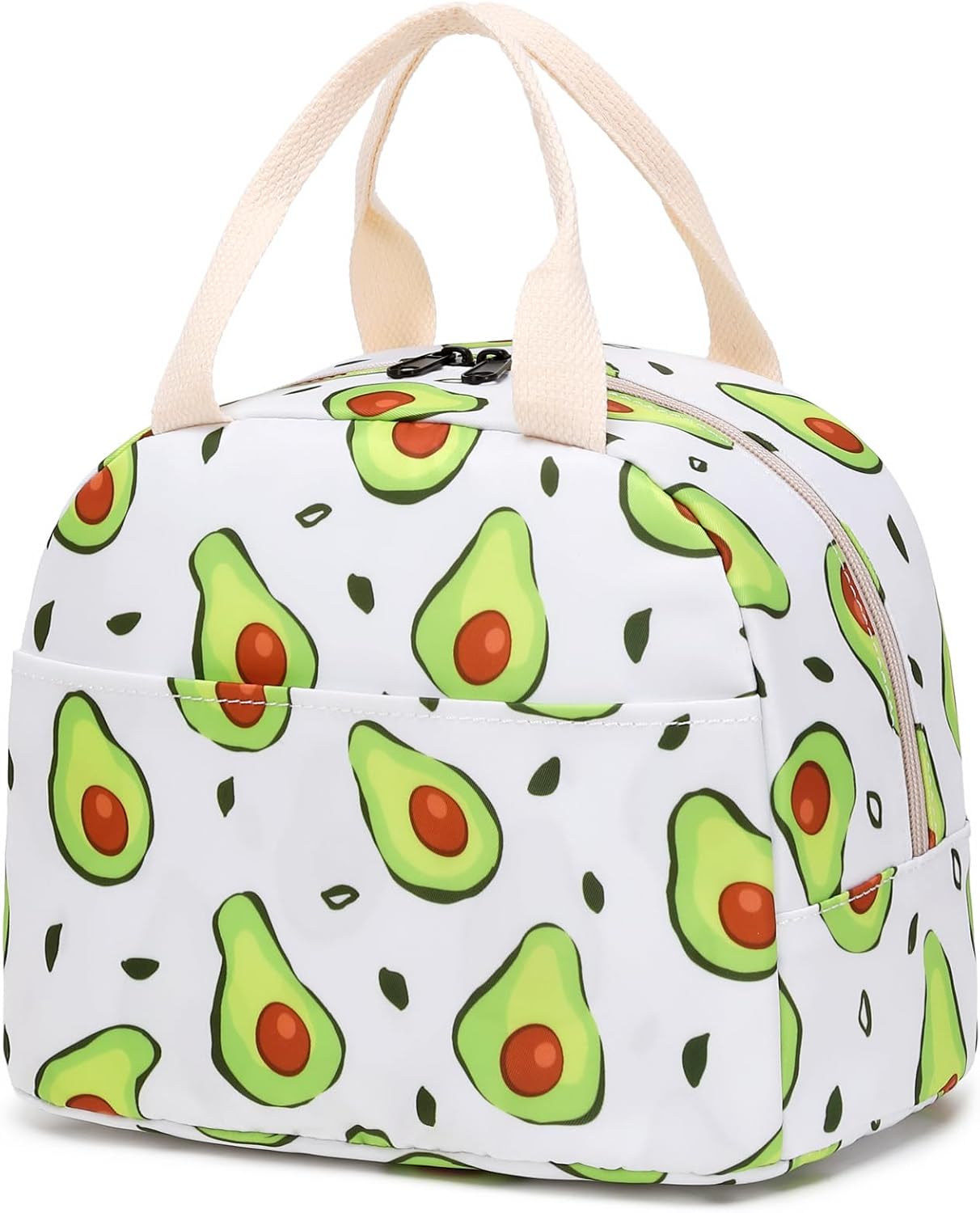 Lonchera aislada con aguacate para mujeres, lonchera reutilizable para el trabajo, escuela, picnic, viajes