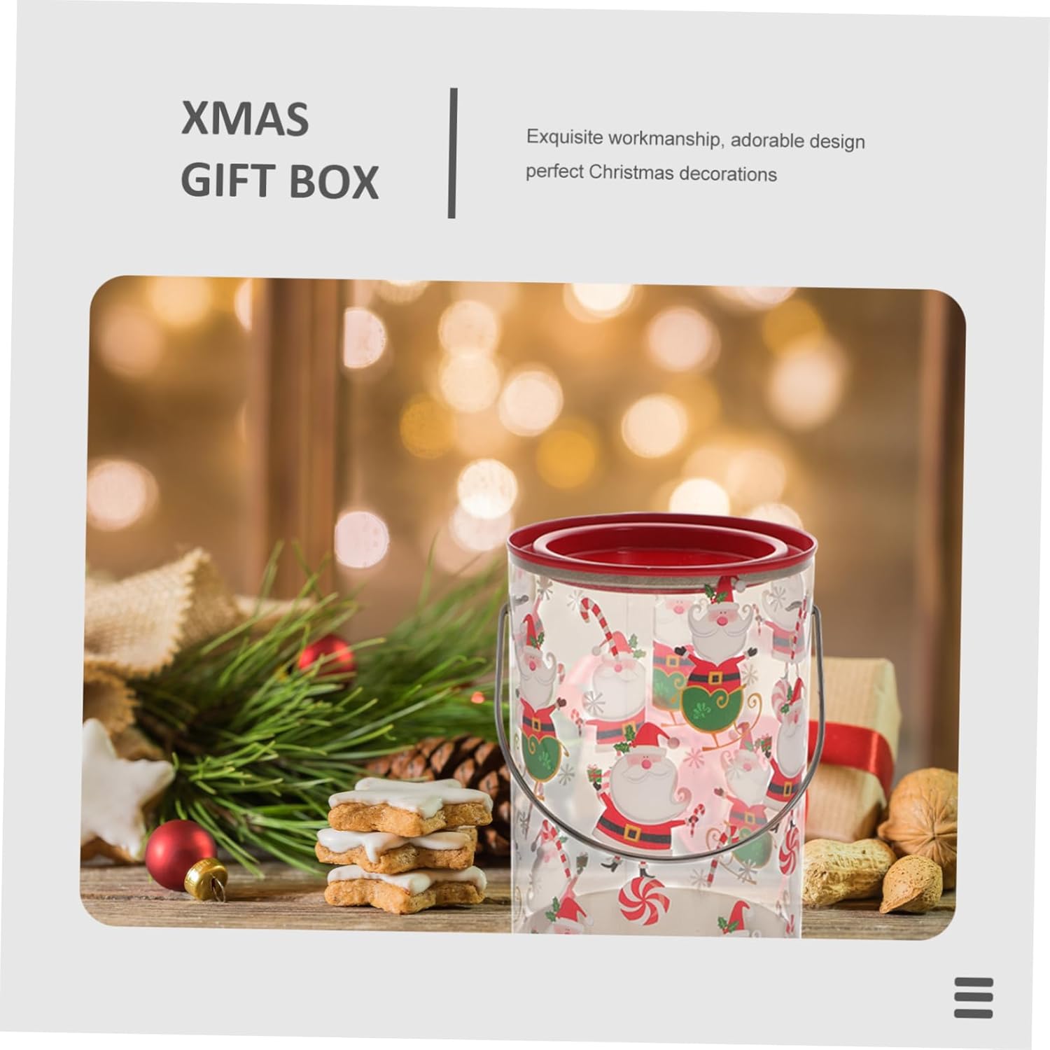 NOLITOY Cajas cilíndricas portátiles para galletas, recipientes sellados de plástico para despensa de alimentos, tarros de azúcar, latas de galletas