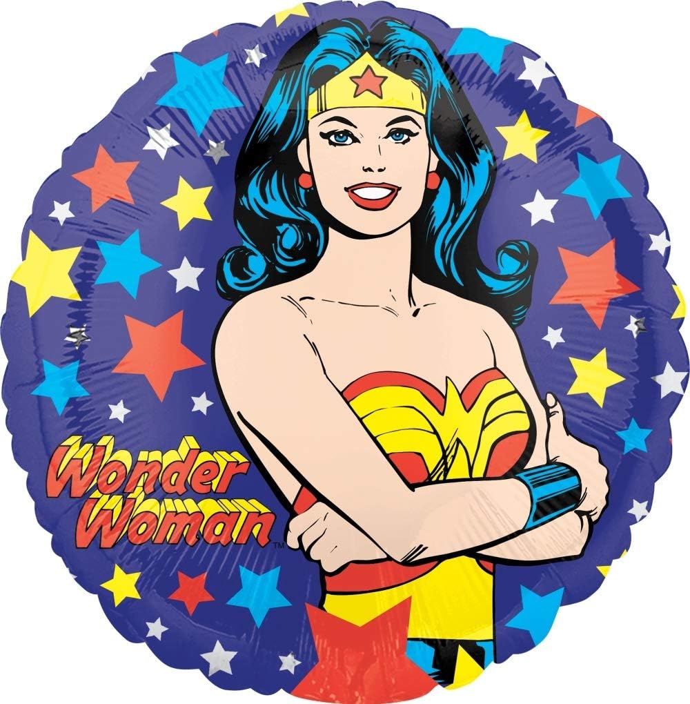 Wonder WW1984 – Suministros de fiesta de mujer de cuerpo completo para cumpleaños, decoración de ramo de globos