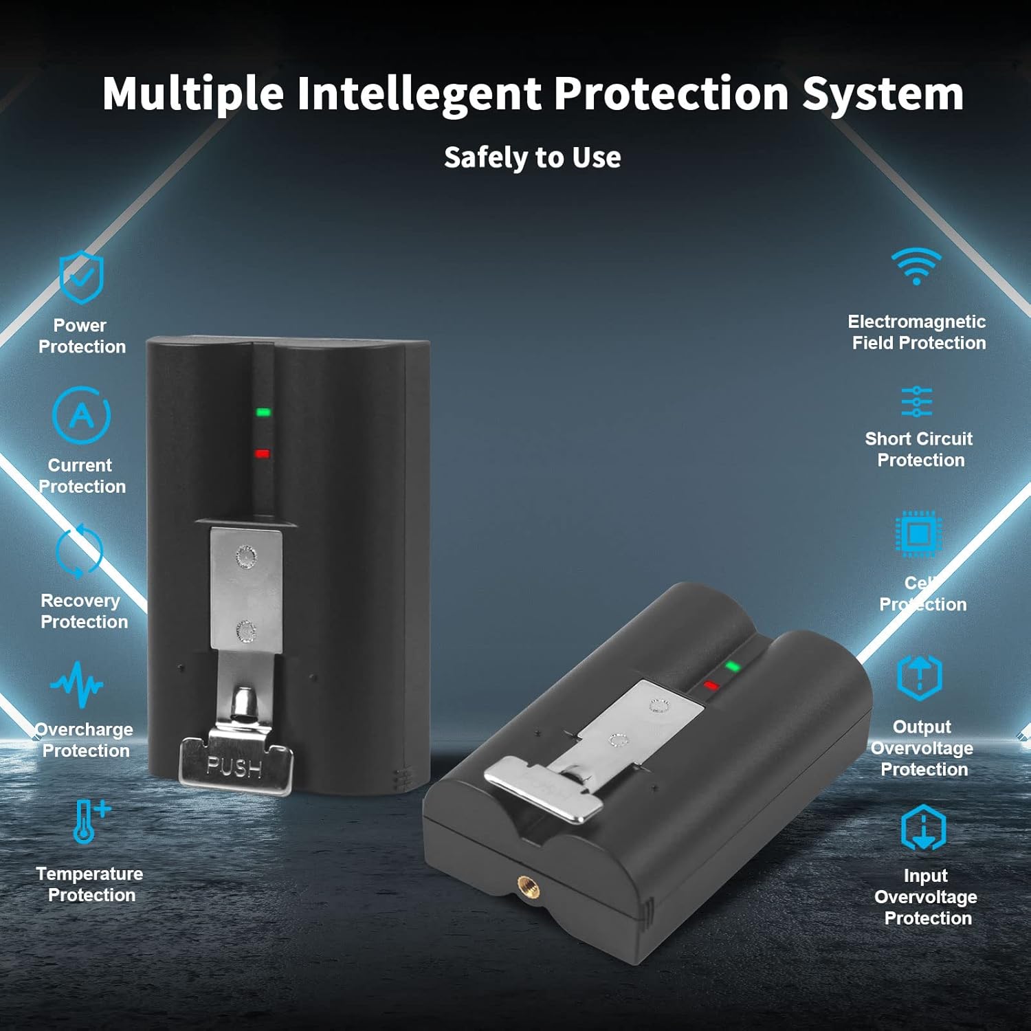 JUBOTY 1 paquete de batería interna de iones de litio de 6040 mAh de repuesto compatible con timbre de video anillo, 233plus4 cámaracámara