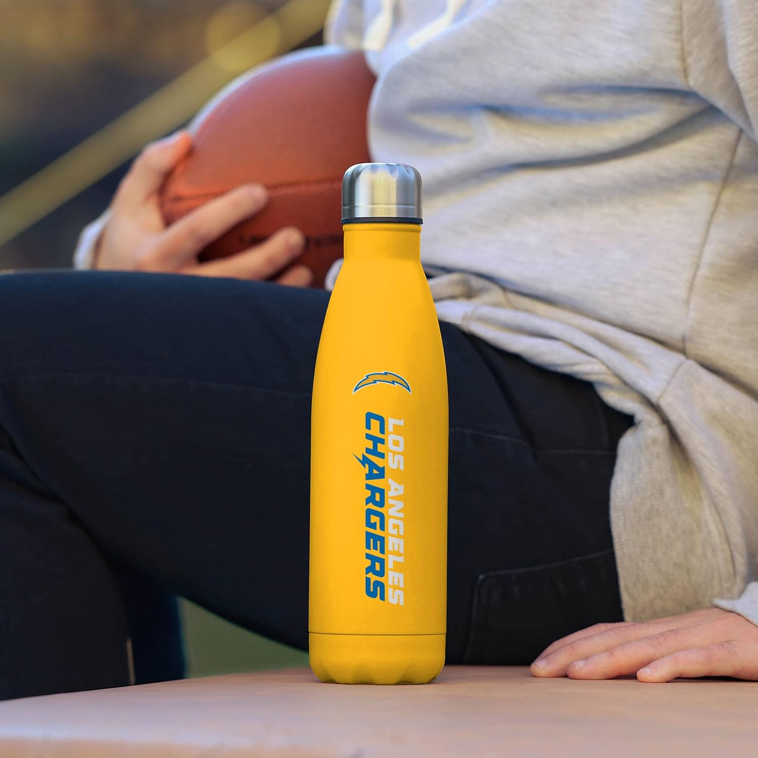 FOCO NFL – Botella de agua unisex para adultos con logotipo de equipo de la NFL