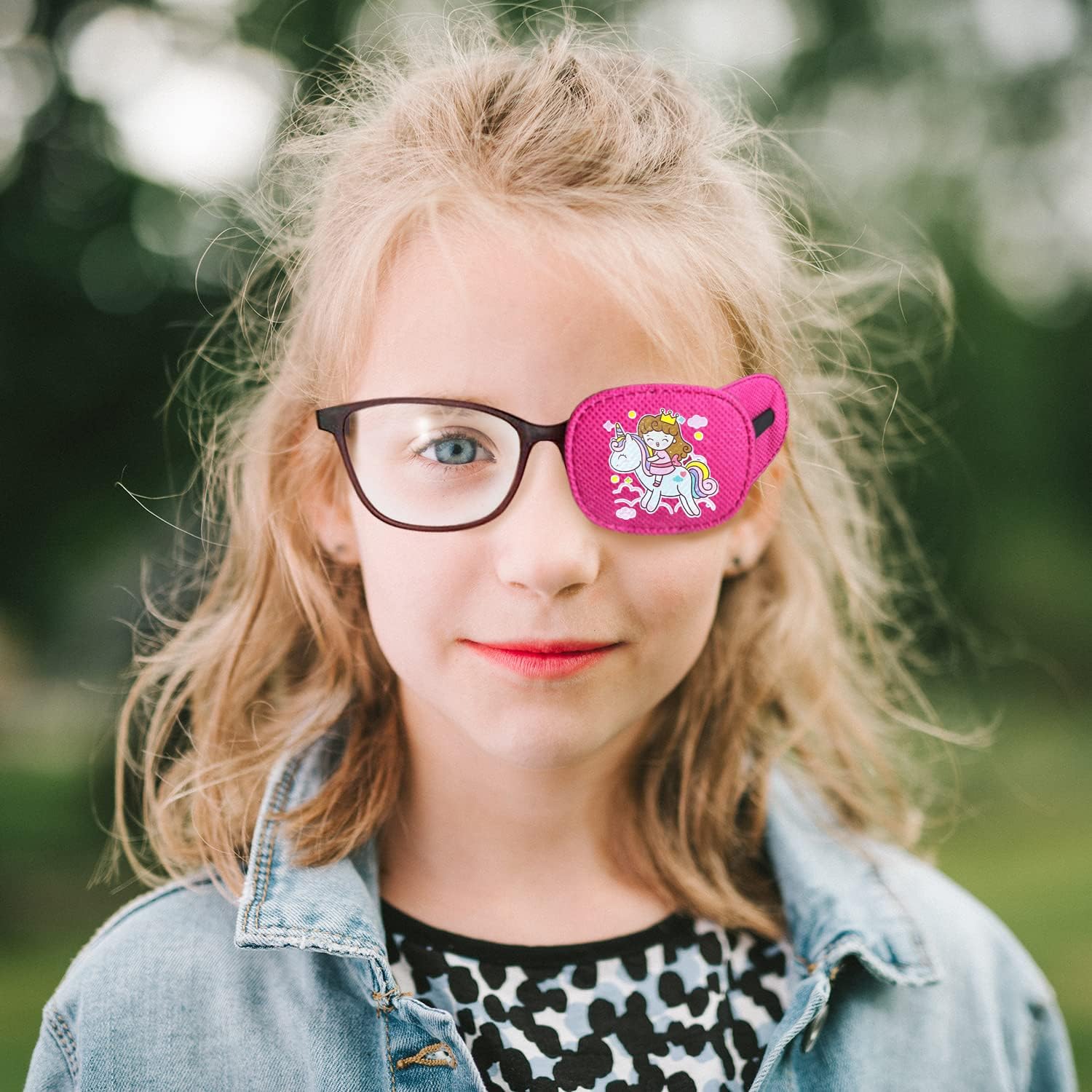 6 parches para ojos para niños y niñas, colorido y suave, parches para ojos perezosos para ojos izquierdos o derechos, más estilos (para cubrir el