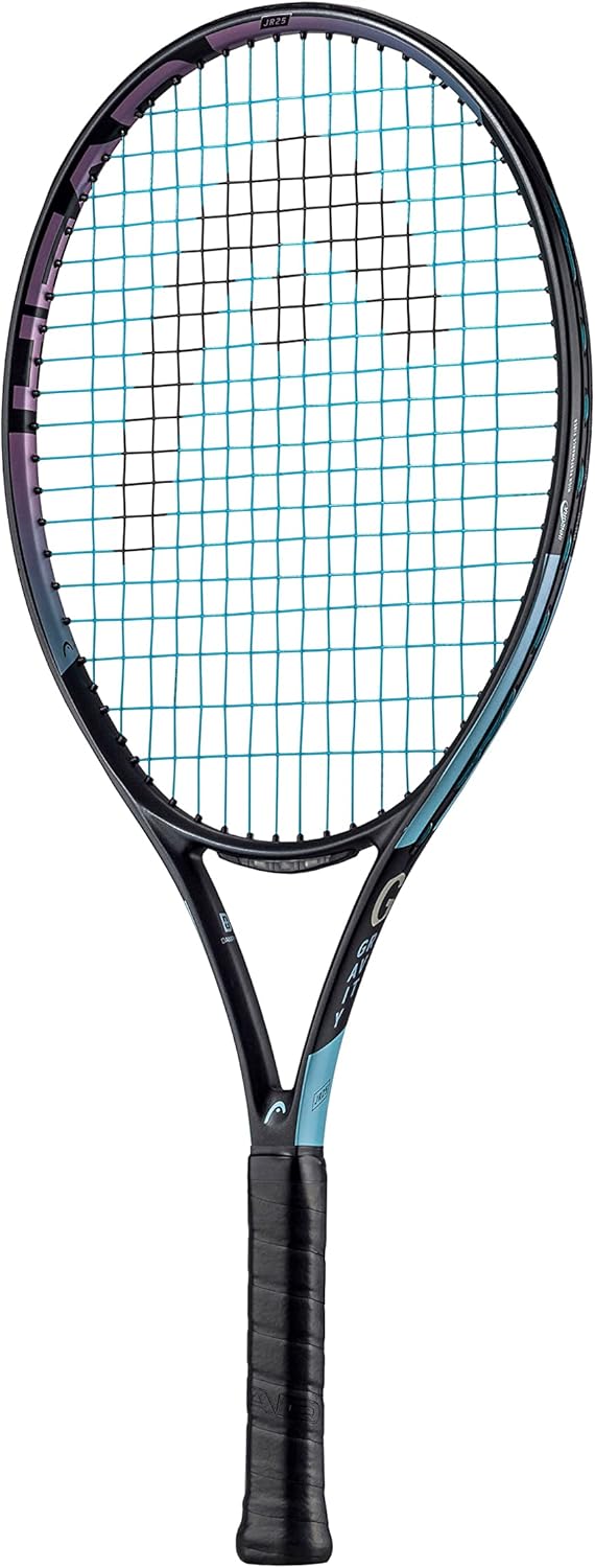 HEAD Gravity Junior 25 – Raqueta preencordada, color negro, morado, amarillo