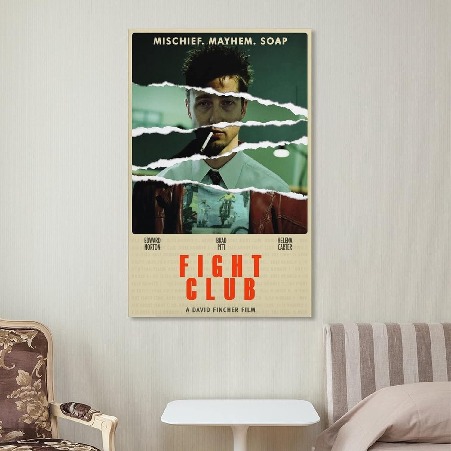 Póster de película vintage de los años 90, póster de boxeo y gimnasio, póster motivacional, pinturas artísticas en lienzo, decoración de pared,