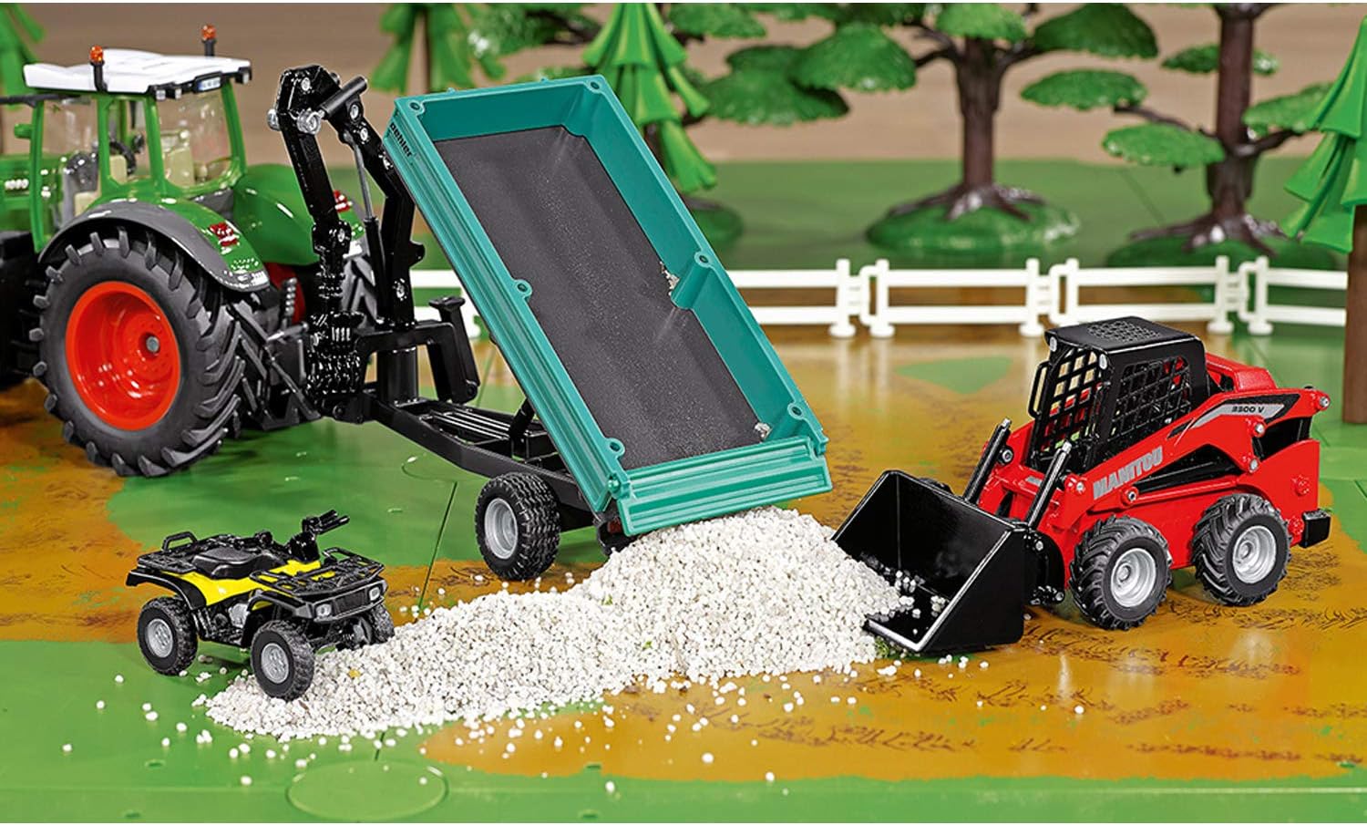 Siku 3049 Farmer Manitou 3300V Minicargadora Minicargadora, Rojo