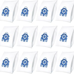 Paquete de 12 bolsas de vacío GN Airclean de repuesto para bolsas de aspiradora Miele AirClean 3D GN, aptas para bolsas Miele GN para aspiradora Paquete de 12 bolsas de vacío GN Airclean de repuesto para bolsas de aspiradora Miele AirClean 3D GN, aptas para bolsas Miele GN para aspiradora