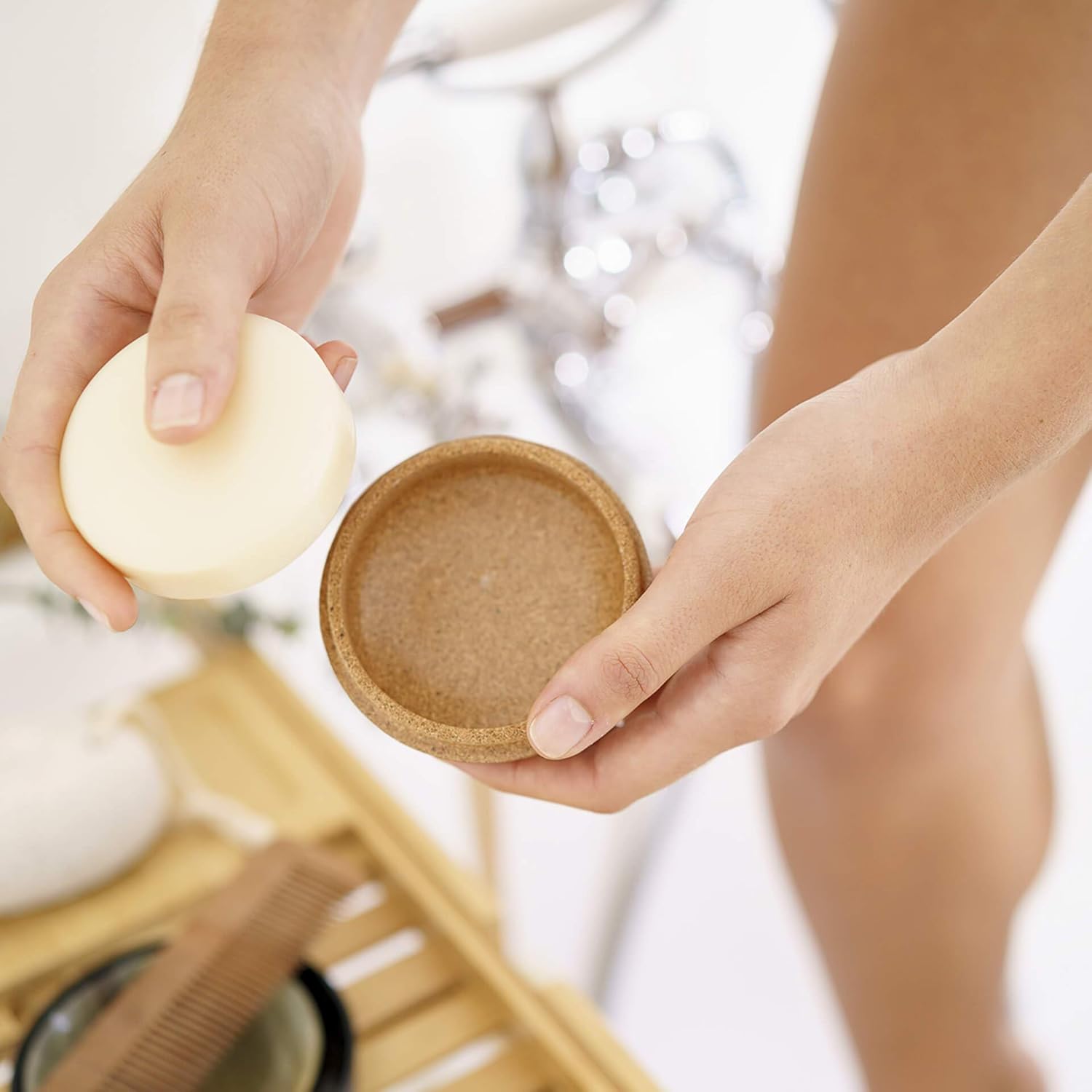 Barra de champú, una y hecha para todo tipo de cabello, con aceite de argán, 4 onzas