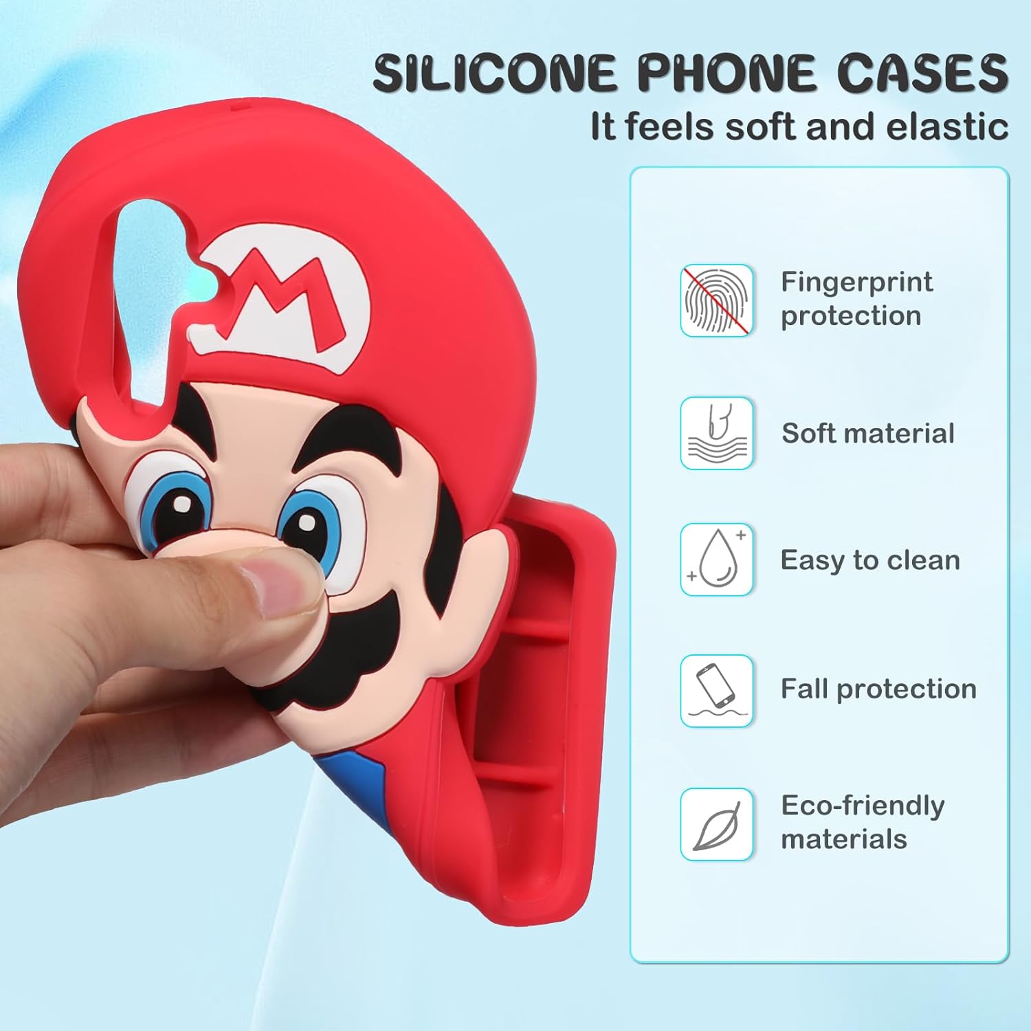 oqpa Funda para teléfono Galaxy A14 5G con diseño de personajes 3D de dibujos animados para niños, niñas, mujeres, adolescentes, funda Kawaii única