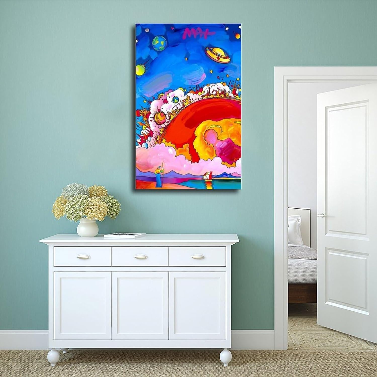 35+ Peter Max – Póster artístico para pared, arte estético, pinturas en lienzo, arte de pared para sala de estar, dormitorio, decoración del hogar,