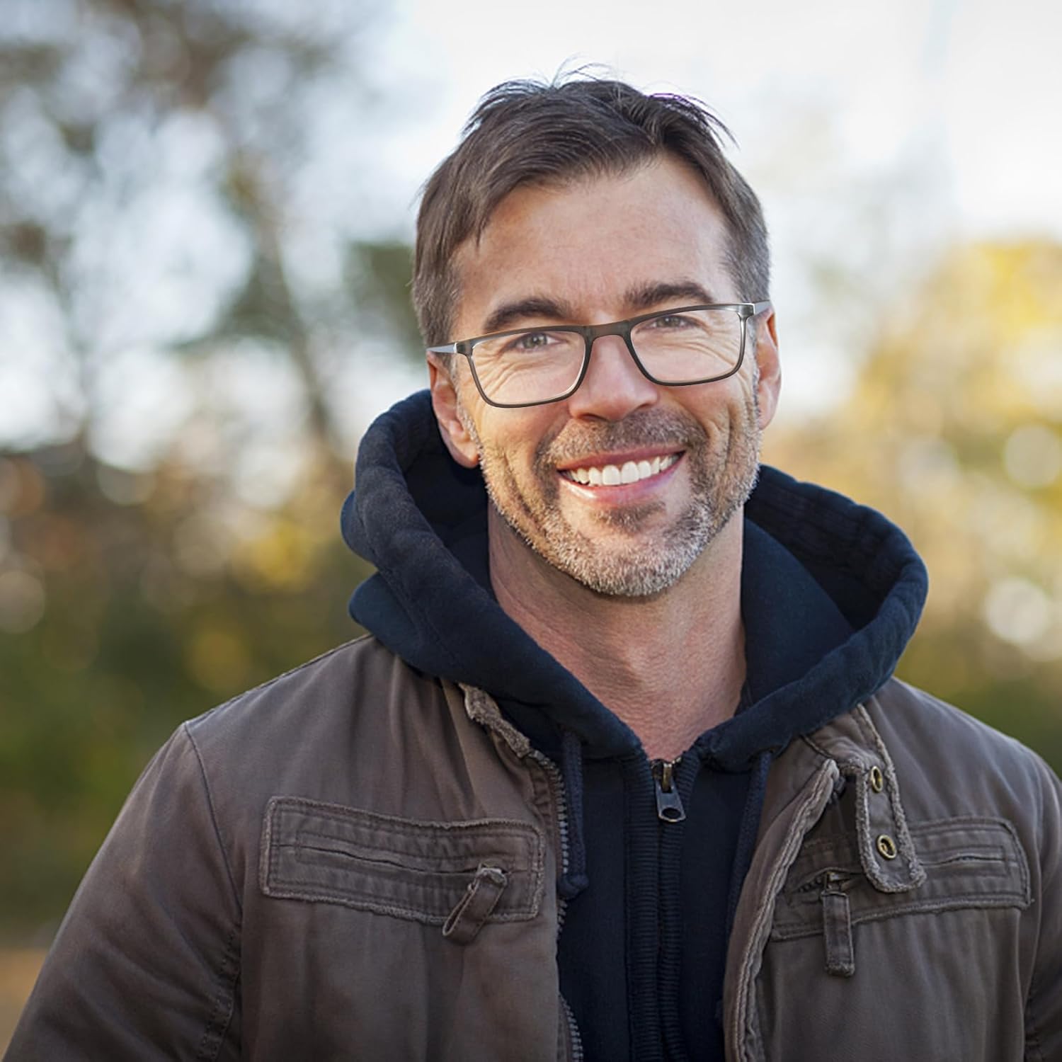 OPTOFENDY Gafas de lectura plegables para mujeres y hombres, pequeños lectores de bisagra de resorte, anteojos de luz azul portátiles con estuche