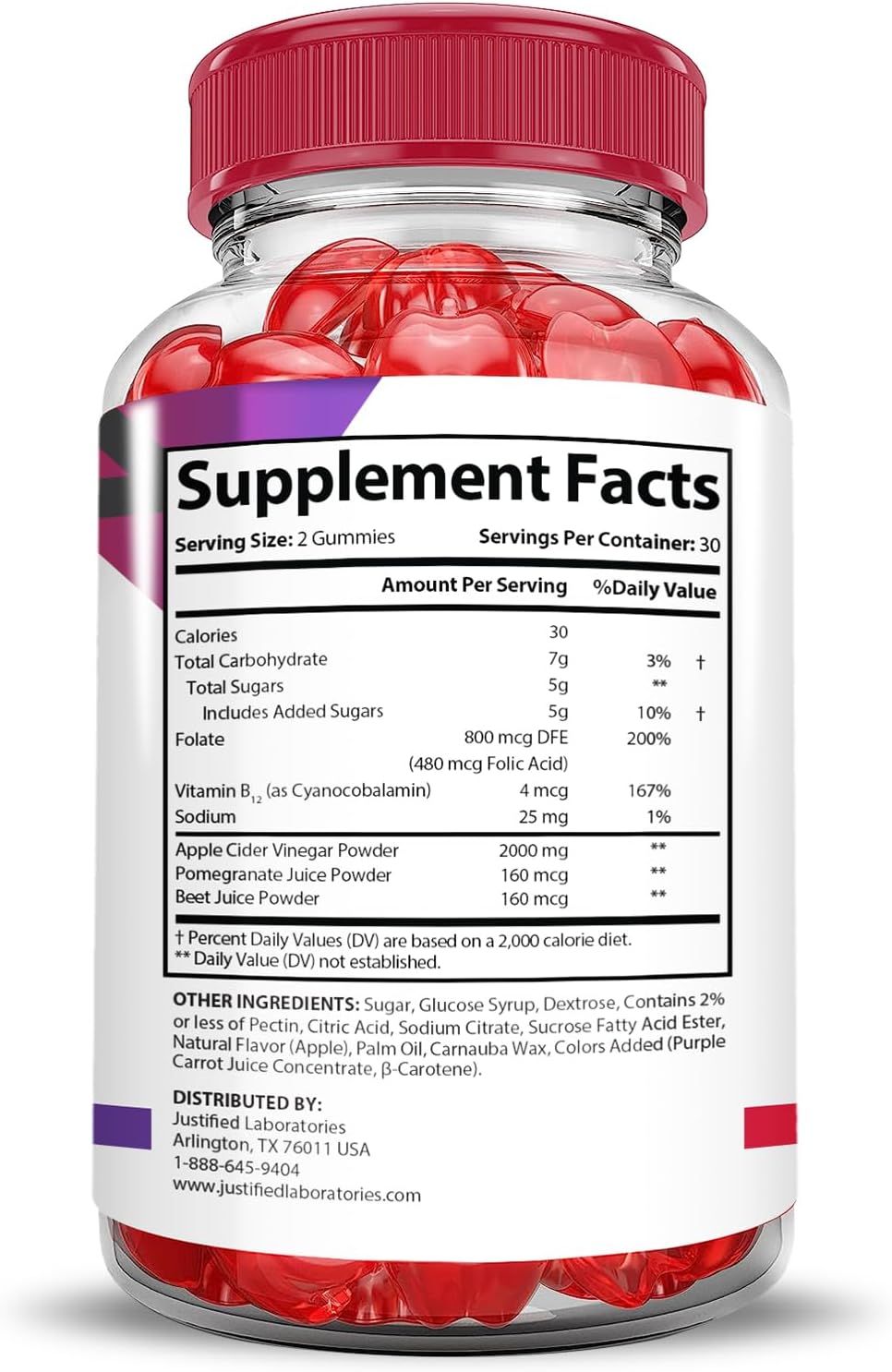 Paquete de 2 gomitas Premier Keto ACV Extreme de 2000 mg Premier Keto Gummies Vinagre de sidra de manzana formulado con jugo de granada remolacha en