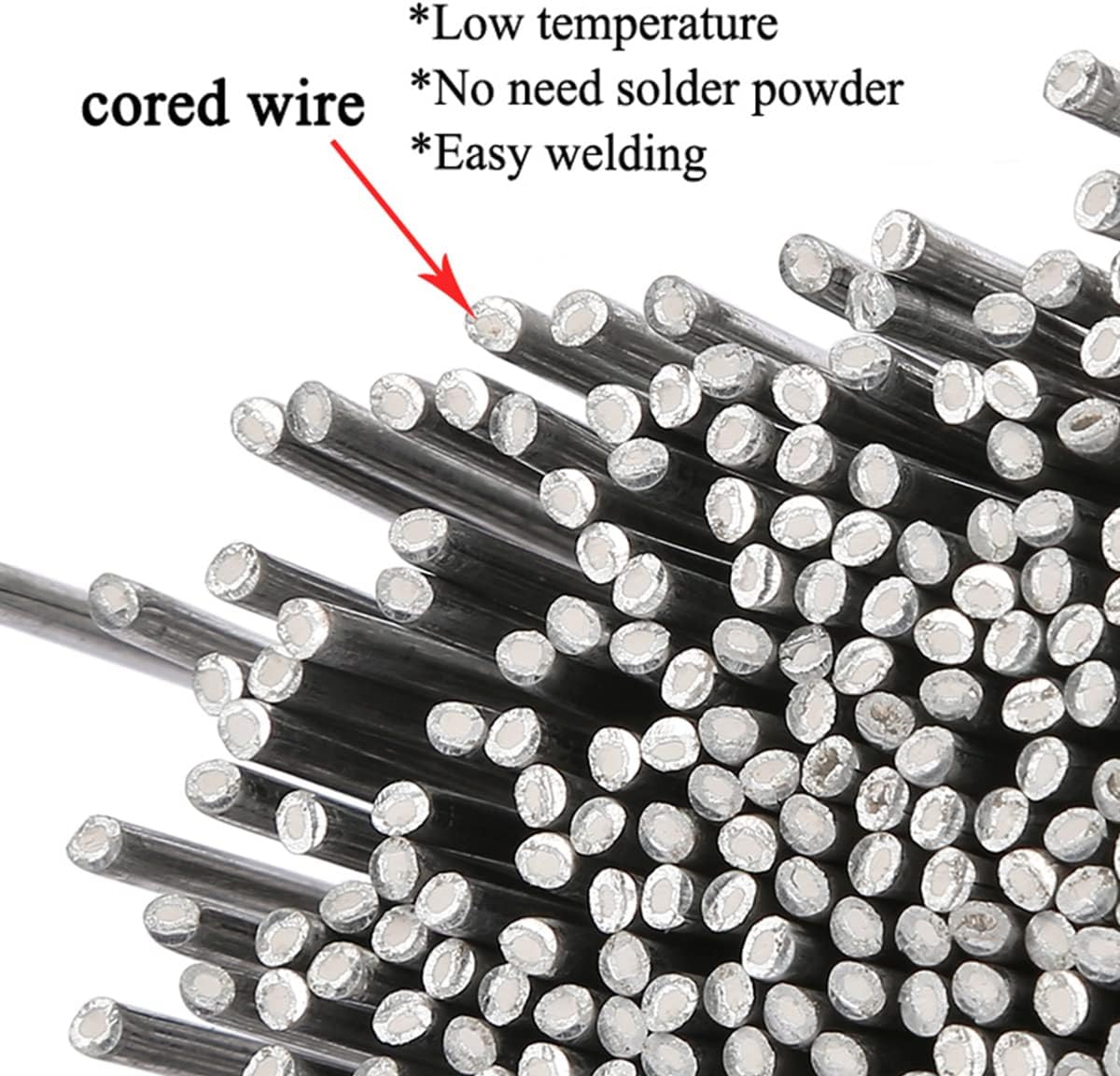 Alambre de soldadura universal de metal de 1.6 mma, alambre de soldadura de núcleo de fundente, solución de fusión fácil de baja temperatura,