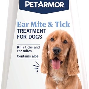 PetArmor Tratamiento de ácaros del oído para perros, el medicamento para los ácaros del oído mata las garrapatas y los ácaros del oído para aliviar PetArmor Tratamiento de ácaros del oído para perros, el medicamento para los ácaros del oído mata las garrapatas y los ácaros del oído para aliviar