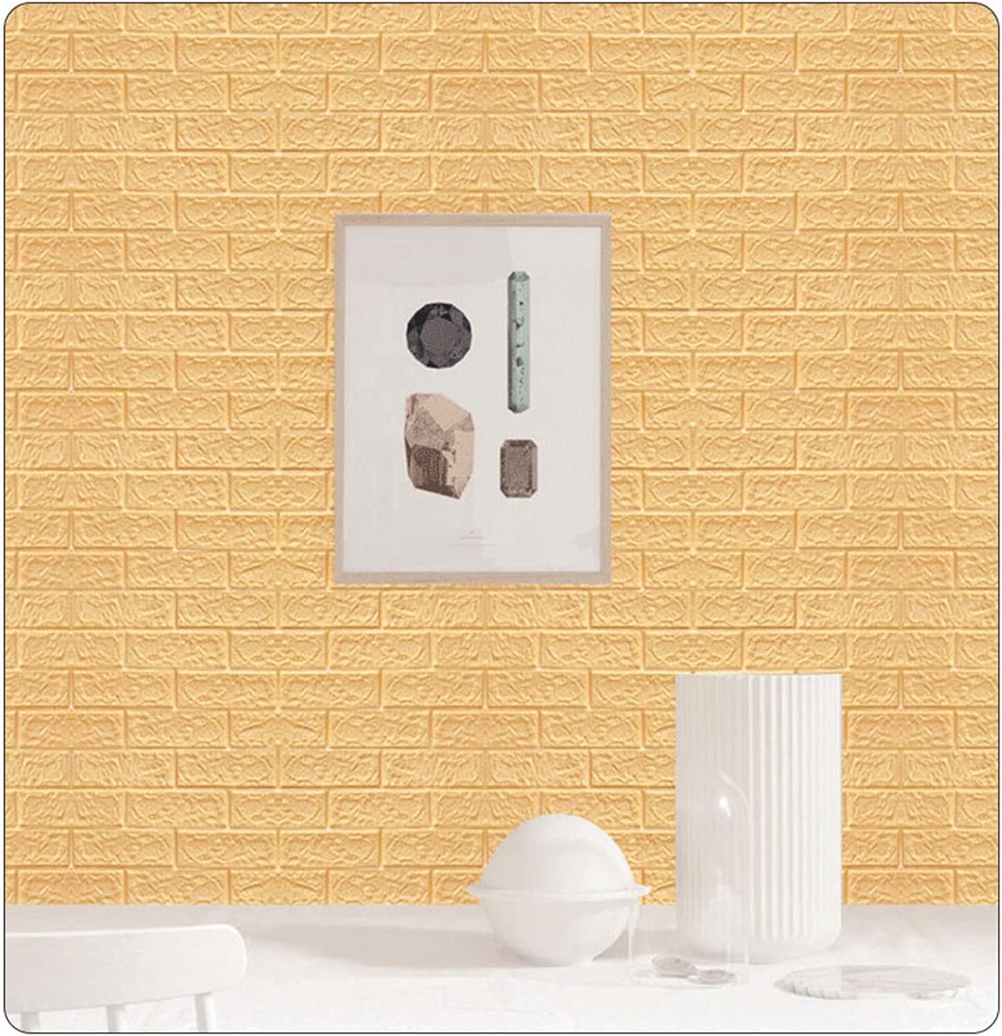 Panel de pared 3D, 10 unidades, autoadhesivo, impermeable, de espuma de polietileno, anticolisión, utilizado para baño y sala de estar, decoración