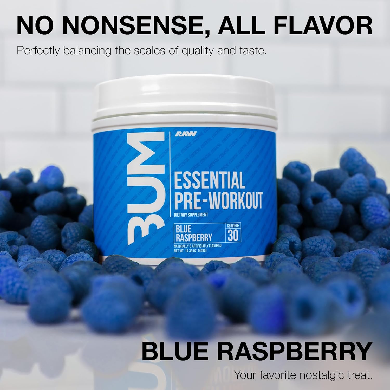 RAW Nutrition – Fórmula esencial para antes del entrenamiento de Chris Bumstead, polvos de nutrición deportiva para preentrenamiento  Bebida para