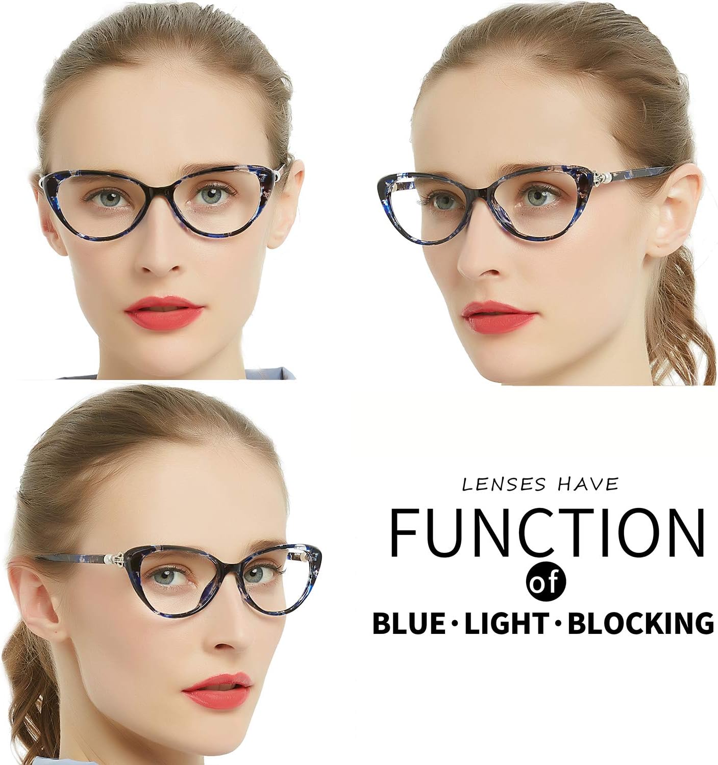 OCCI CHIARI Reading Glasses Women Fashion Readers(1.0 1.25 1.5 1.75 2.0 2.25 2.5 2.75 3.0 3.5 4.0 5.0 6.0)
