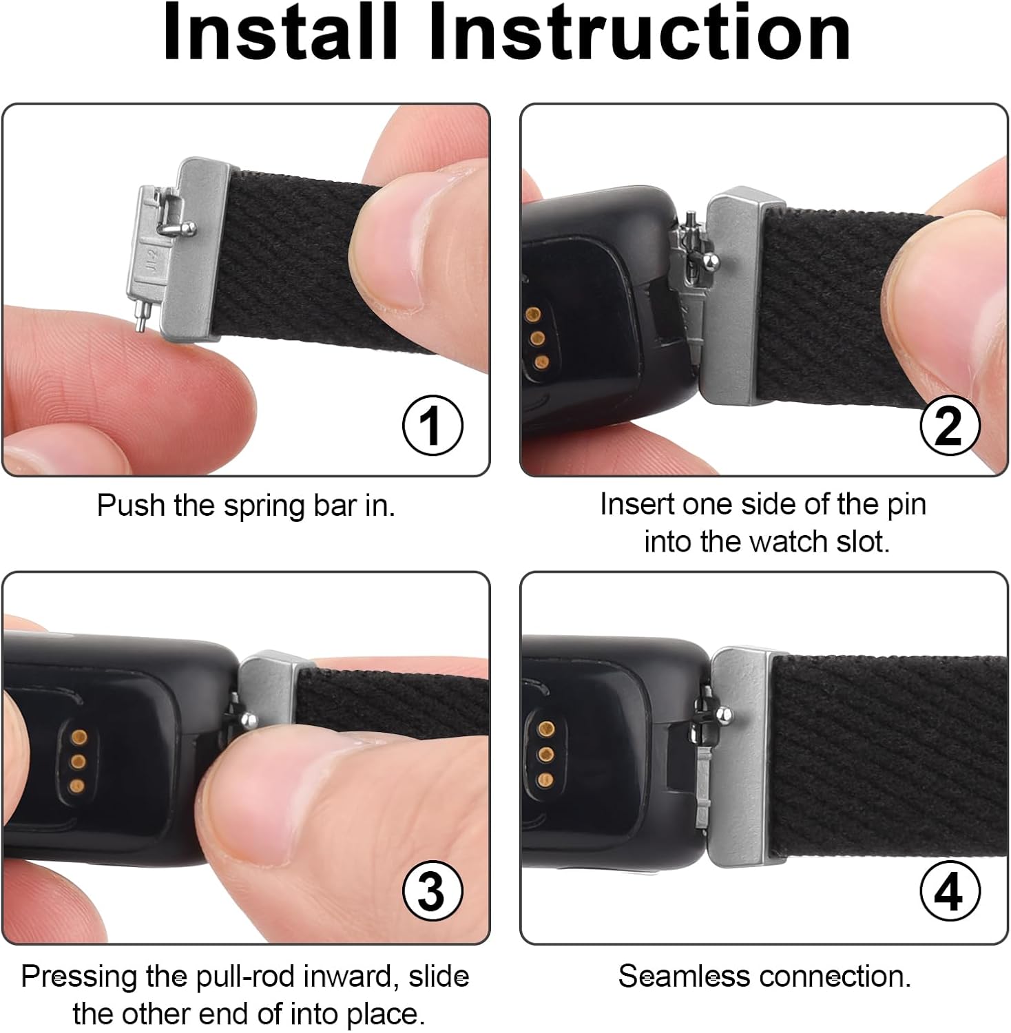 VANCLE Bandas elásticas para Fitbit Inspire 3 bandas para mujer, transpirable, ajustable, de repuesto, elástica, de nailon, correas deportivas