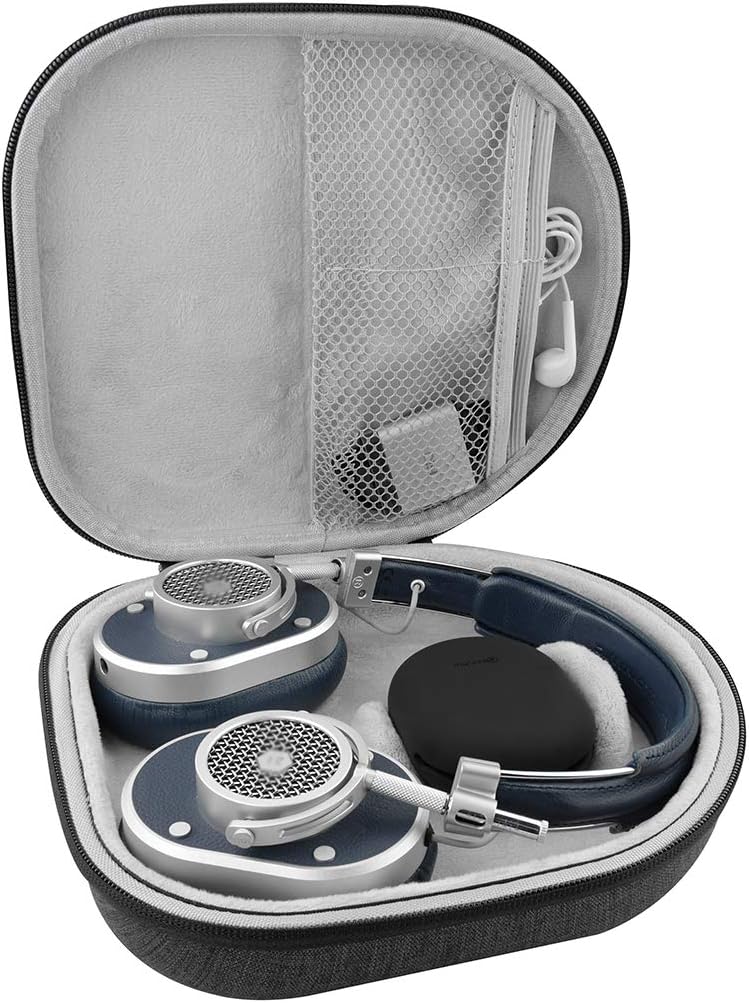 Geekria Shield – Funda para auriculares compatible con Master & Dynamic MW75, MH40, MW65, MW60, MW50+, MG20, funda inalámbrica de repuesto para