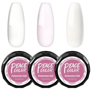 Peacecolor – Juego de 3 esmaltes de uñas de gel duro para crear uñas de gel para todas las estaciones y vacaciones, para mujeres y niñas Peacecolor – Juego de 3 esmaltes de uñas de gel duro para crear uñas de gel para todas las estaciones y vacaciones, para mujeres y niñas