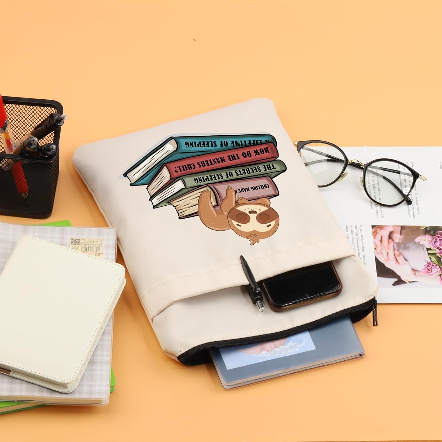 Funda de libro para amantes de los perezosos, diseño de Ea The Secret is of Sleeping Reading Journal Gift (ALIFETIME of Sleeping)