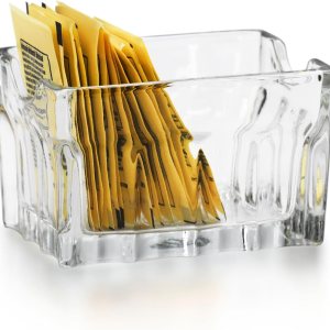 Libbey Soporte para paquetes de azúcar de vidrio, juego de 24 Libbey Soporte para paquetes de azúcar de vidrio, juego de 24