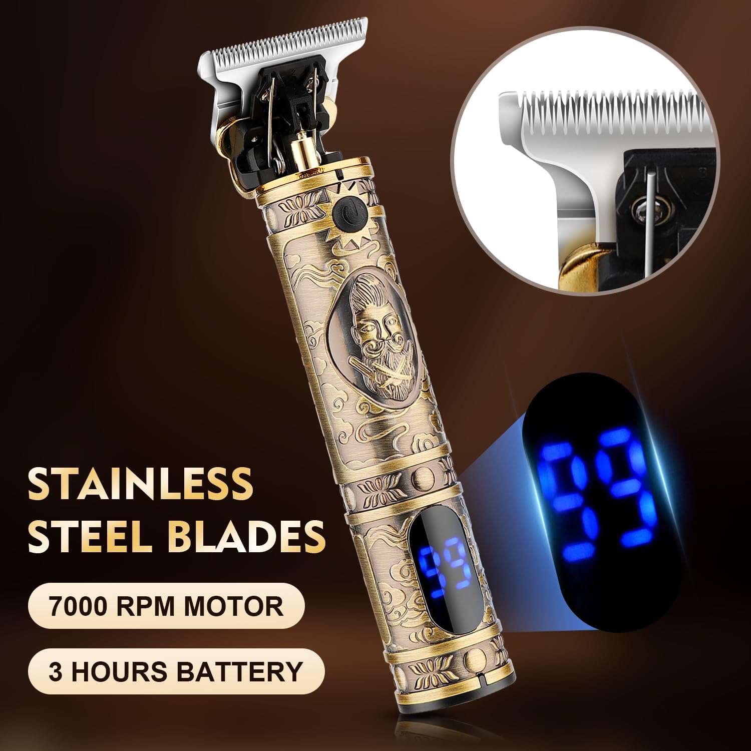 Karrte Kit de aseo profesional mejorado para hombres, maquinilla de afeitar eléctrica y recortadora de nariz, regalos para hombres