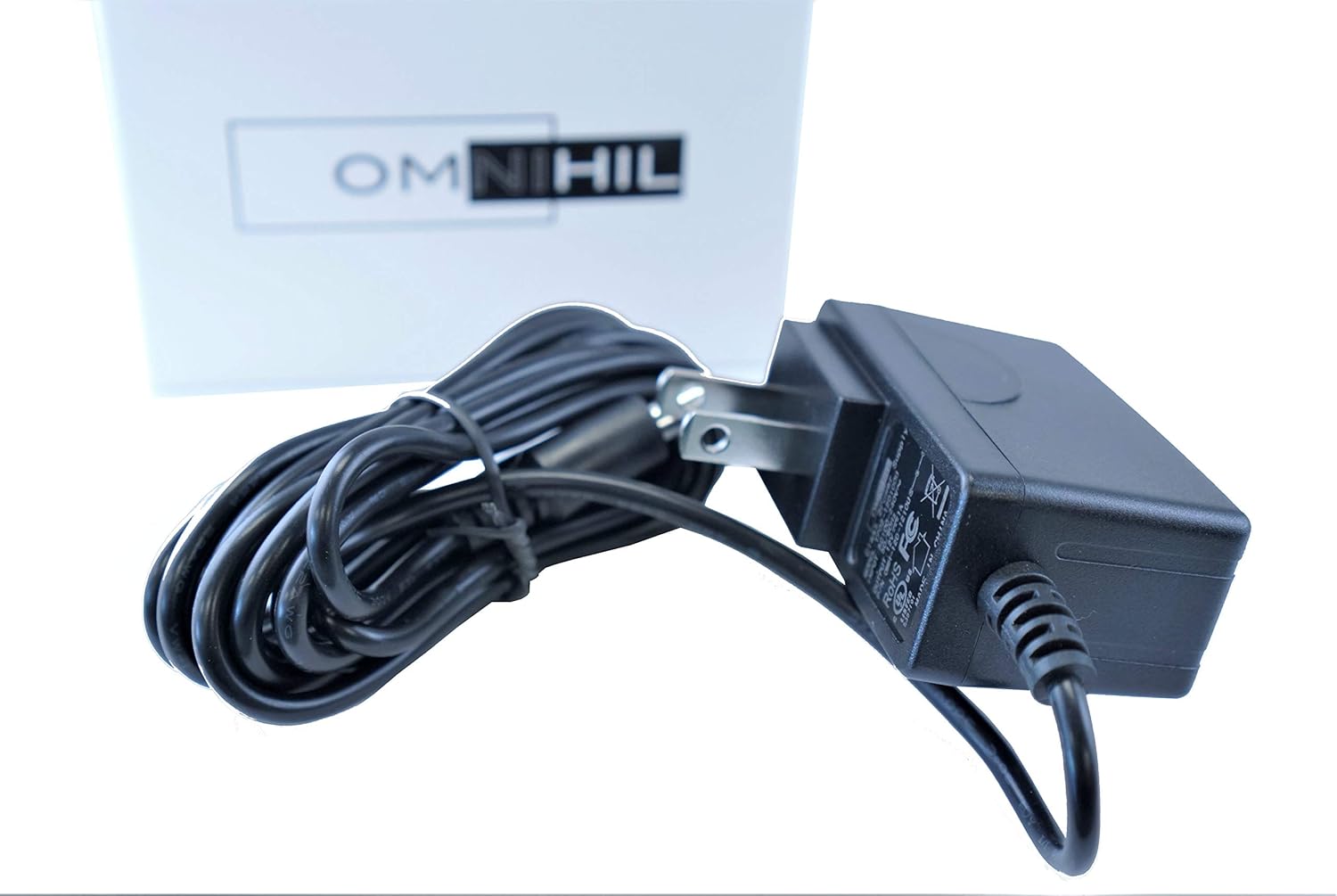Listado UL OMNIHIL – Adaptador ACDC de 8 pies de largo compatible con radio HD de mesa Insignia NS-HDRAD2