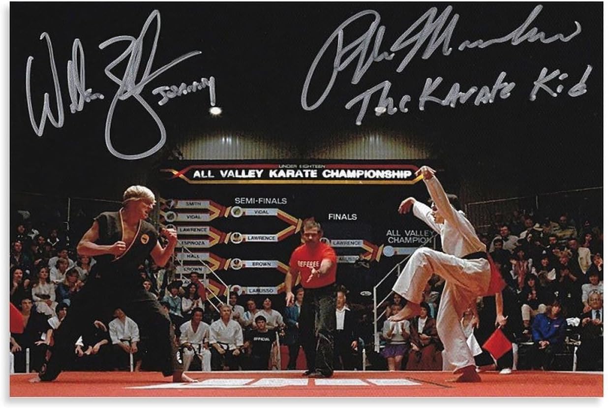 Pósteres de película The Karate Kid de 1984, pósteres firmados de los años 80, pósteres vintage geniales, impresiones artísticas en lienzo para