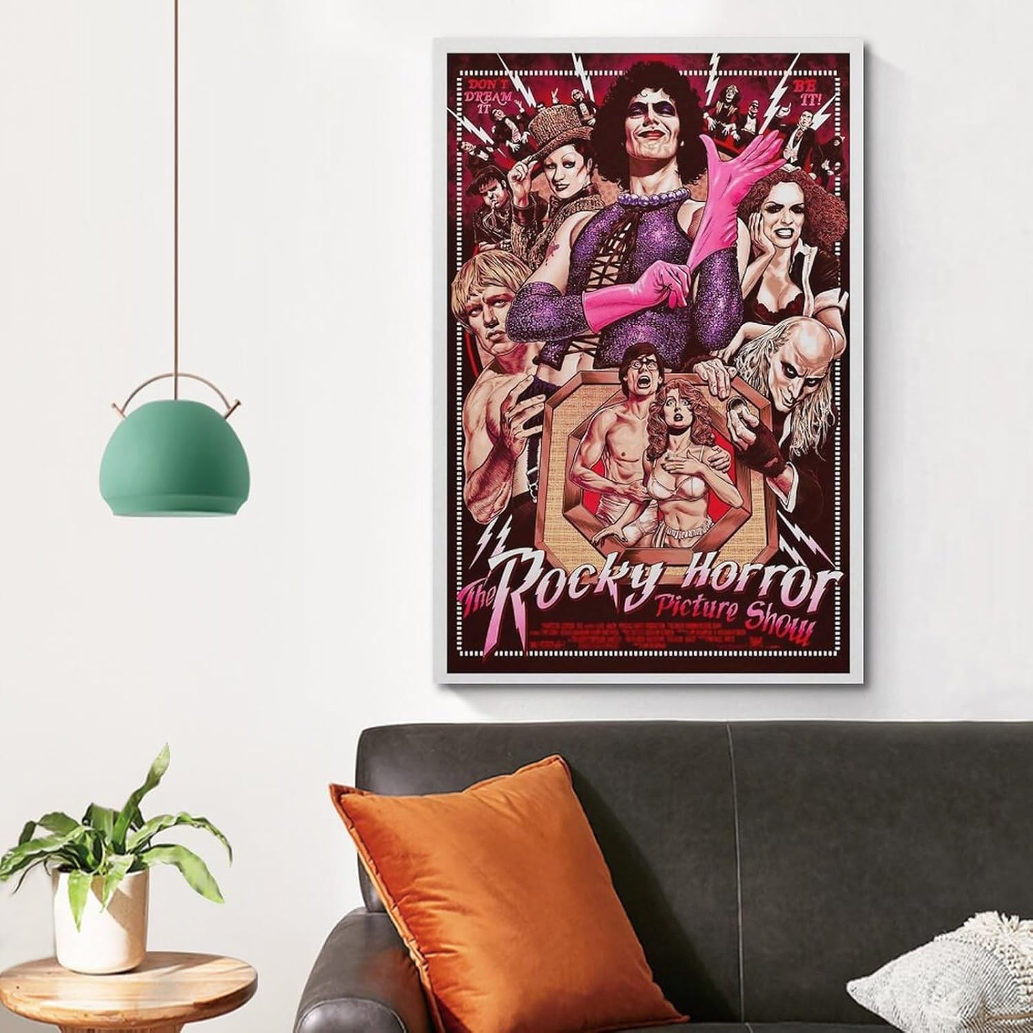 Póster de espectáculo de imágenes de terror rocoso con portada de álbum, imágenes estéticas, decoración individual de habitación, decoración de