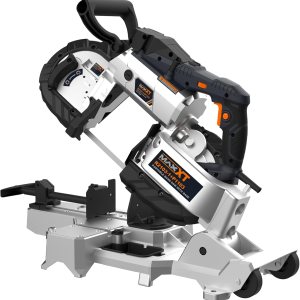 MAXXT Sierra de cinta con base de aluminio ligero de 10 amperios y 5 pulgadas de corte profundo, velocidad variable, corte automático multiusos con MAXXT Sierra de cinta con base de aluminio ligero de 10 amperios y 5 pulgadas de corte profundo, velocidad variable, corte automático multiusos con