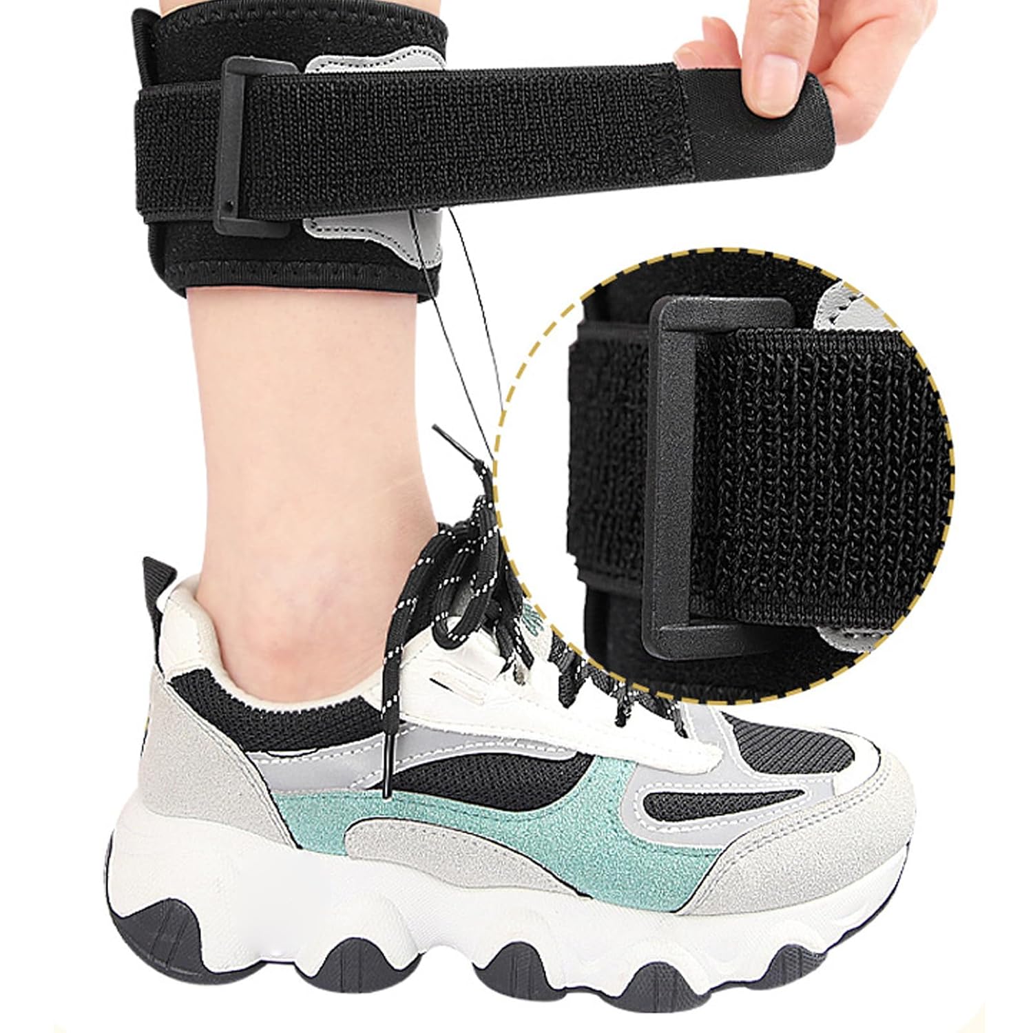 Afo – Soporte ajustable para levantamiento de pies izquierdo y derecho, suave, transpirable, talla única, para fascitis plantar, tendinitis de