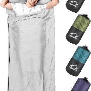 LSTRAGY Forro para saco de dormir, saco de dormir para adultos y sábanas de viaje, ligero, individual y portátil, ideal para viajes, albergues y LSTRAGY Forro para saco de dormir, saco de dormir para adultos y sábanas de viaje, ligero, individual y portátil, ideal para viajes, albergues y