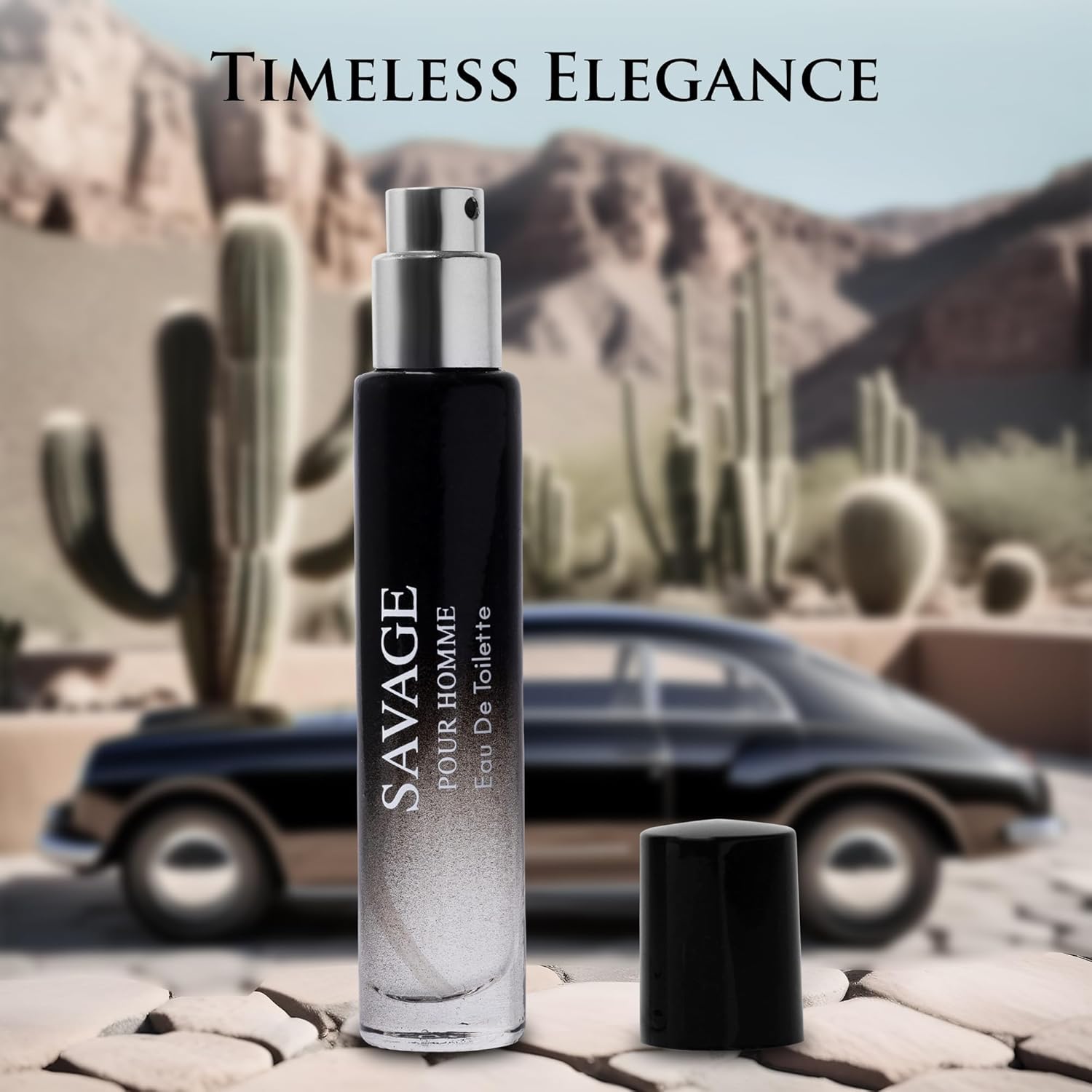 Savage for Men Edt Notas superiores de calabrian, bergamota y mezcla de pimienta, lavanda Ferrera y vetiver fragancia fresca y amaderada para uso