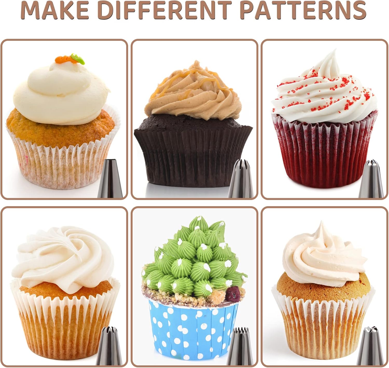 Bolsas grandes para decoración de pasteles, bolsa de pastelería de 16 pulgadas, bolsa de pastelería desechable, juego de bolsas de pastelería para