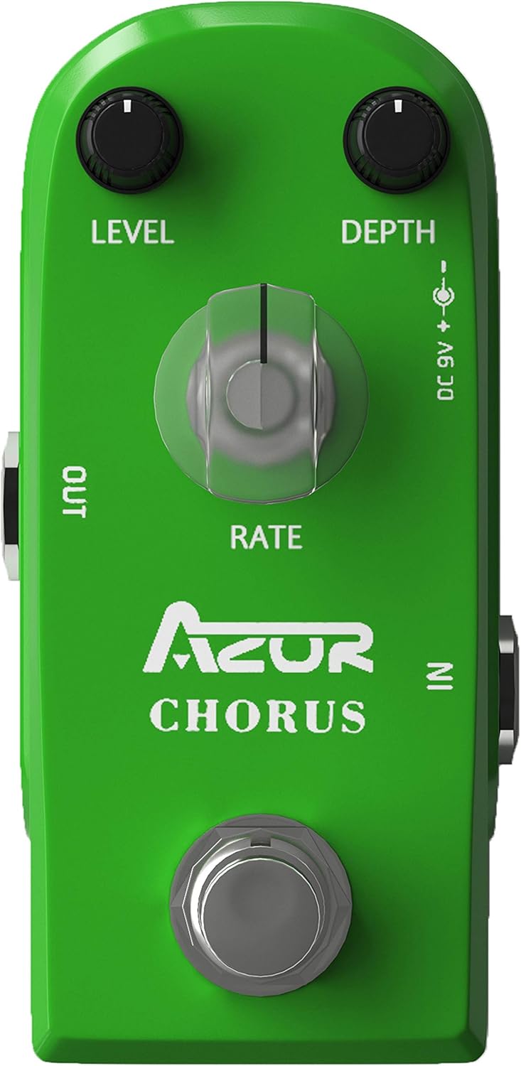 AZOR AP-309 – Pedal de coro, pedal de efectos de guitarra analógico puro con True Bypass
