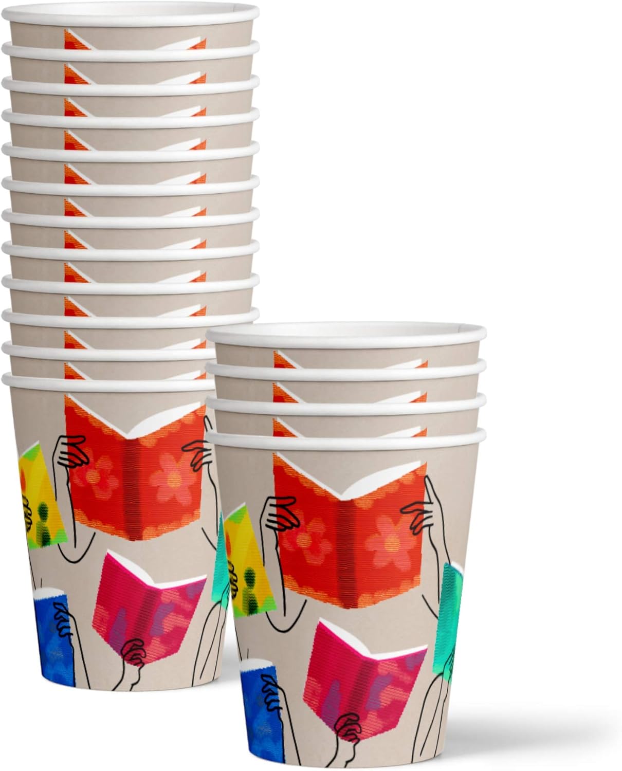 Books Book Club – Juego de suministros para fiesta de cumpleaños, platos, servilletas, tazas, vajilla para 16