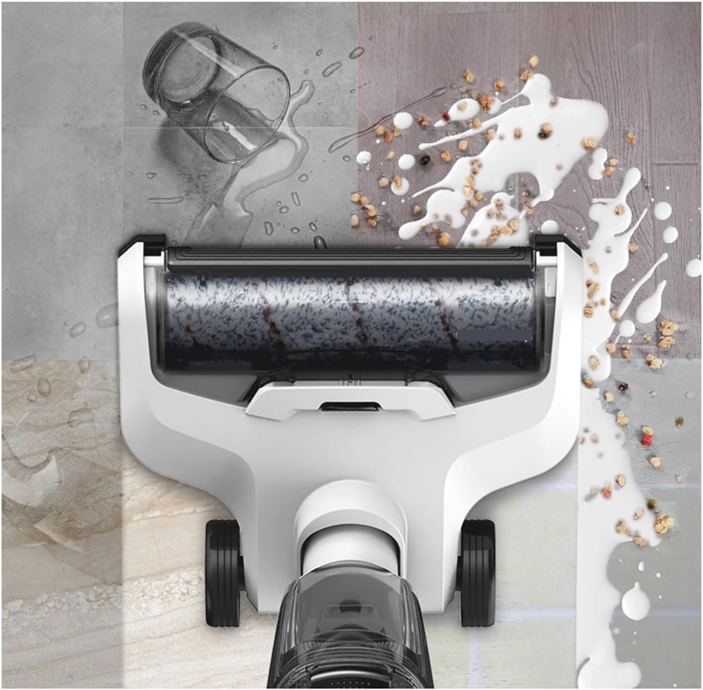 YenNeL Compatible con TINECO IFLOOR – Repuesto 2 rodillos de cepillo y 1 kit de montaje HEPA, accesorios para aspiradora en seco y húmedo