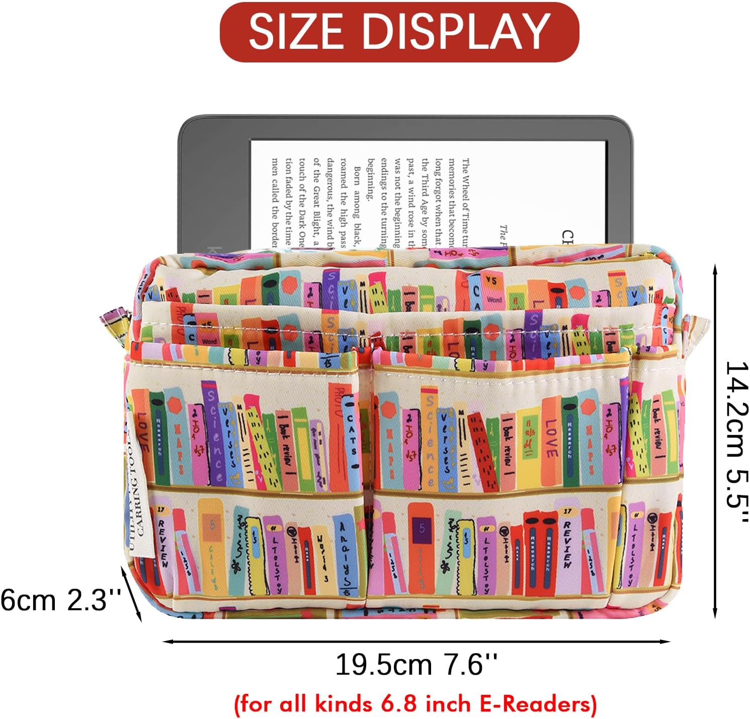 qianshan Organizador multifuncional para cartera, bolsa de viaje impermeable con cremallera, estuche de almacenamiento de suministros de diario