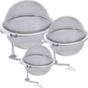 Bola de té de malla de acero inoxidable, infusor de té de malla extra fina para té de hojas sueltas, coladores de té, infusor de té, filtros de Bola de té de malla de acero inoxidable, infusor de té de malla extra fina para té de hojas sueltas, coladores de té, infusor de té, filtros de