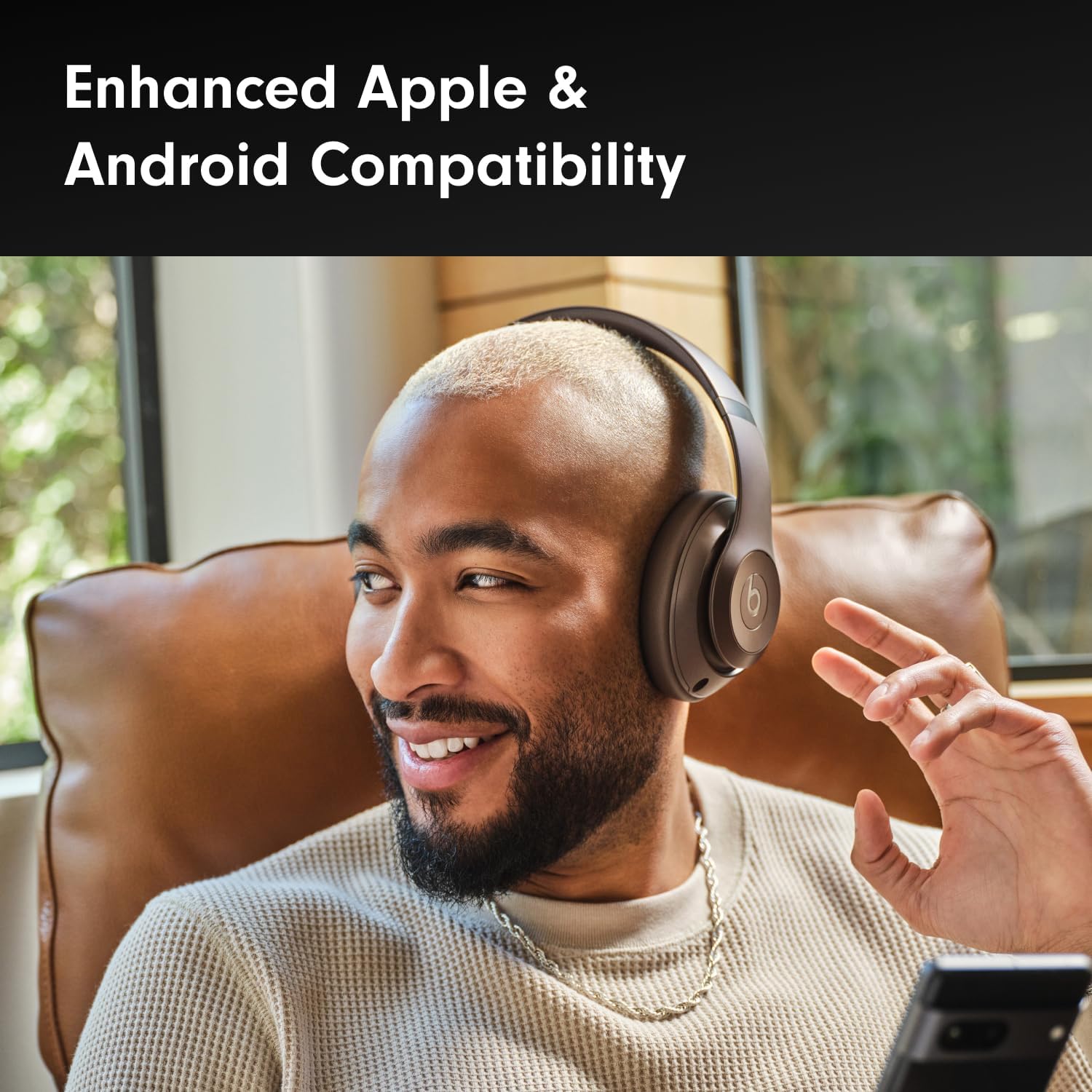 Beats Studio Pro – Auriculares inalámbricos Bluetooth con cancelación de ruido, color marrón oscuro (renovado)