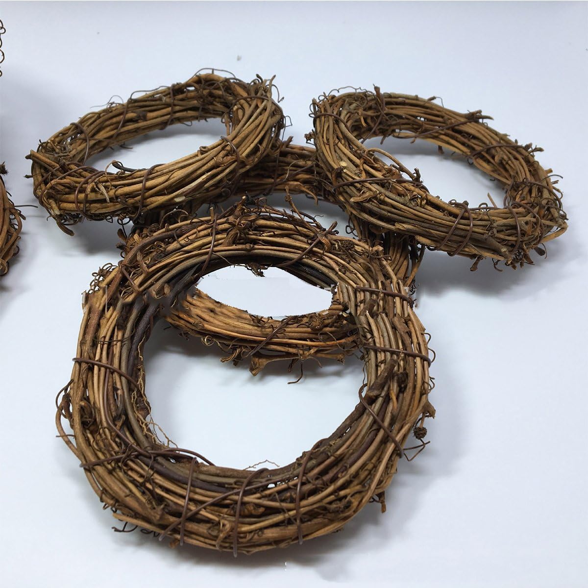 Corona de vid natural, corona rústica, base de manualidades para corona de Navidad, guirnalda de puerta, decoración del hogar, regalo, decoración