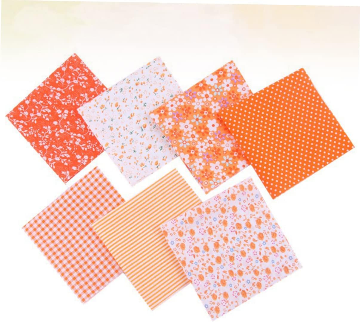 2 paquetes de tela de lino para ropa, tela de punto para manualidades, tela de lino impresa, cuartos de tela gruesos, cuadrados de acolchado