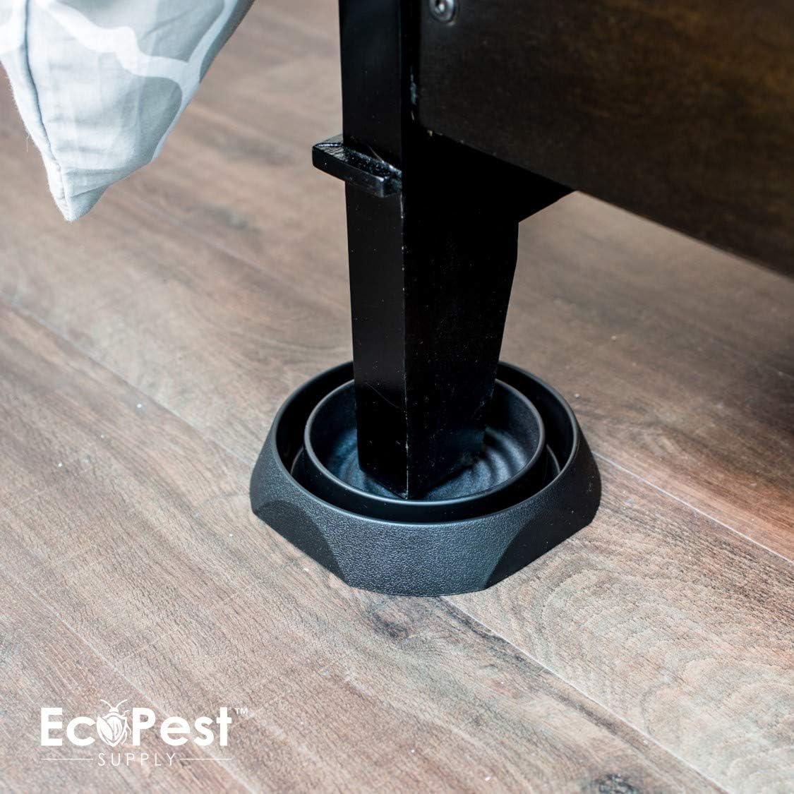 ECOPEST Interceptores de chinches de cama  Paquete de 12  Trampas interceptoras para bloqueadores de chinches (Pro)  Trampa de insectos, monitor y