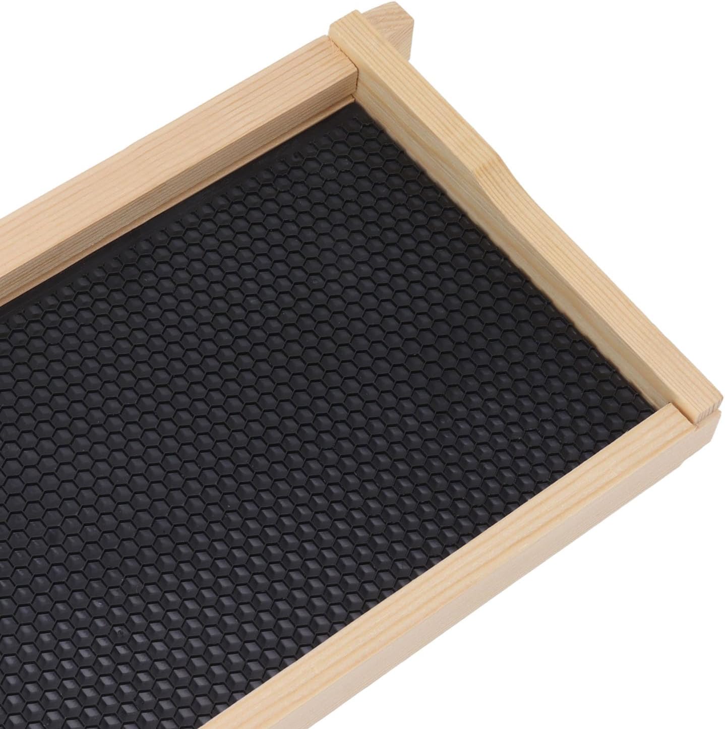 TOPINCN 10 Set Beehive Frames and Foundations Nest Foundation Sheets Beekeeping Bee Frame Shallow Box Supplies Honey Bee Deep Beehive Frames